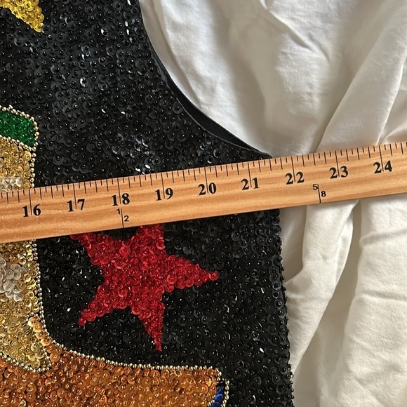 Handmade Seqin Cowgirl Cowboy Vest - Picture 3 of 6